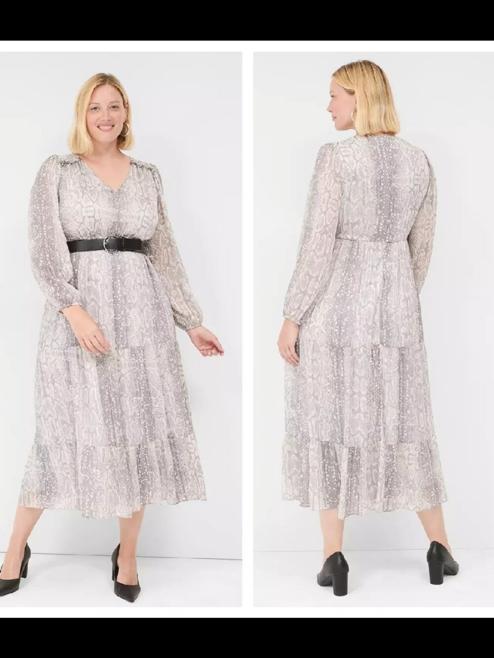 Lane Bryant | Lurex Shimmer V-Neck Maxi Dress